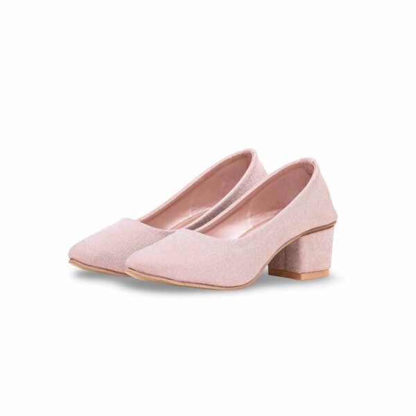 Girls Champagne Fancy Pumps KD0927 - view 2