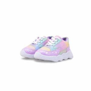 Girls Purple Casual Jogger KD8107 - view 2