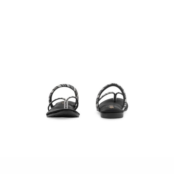 Girls Black Fancy Slipper KD5887 - view 2