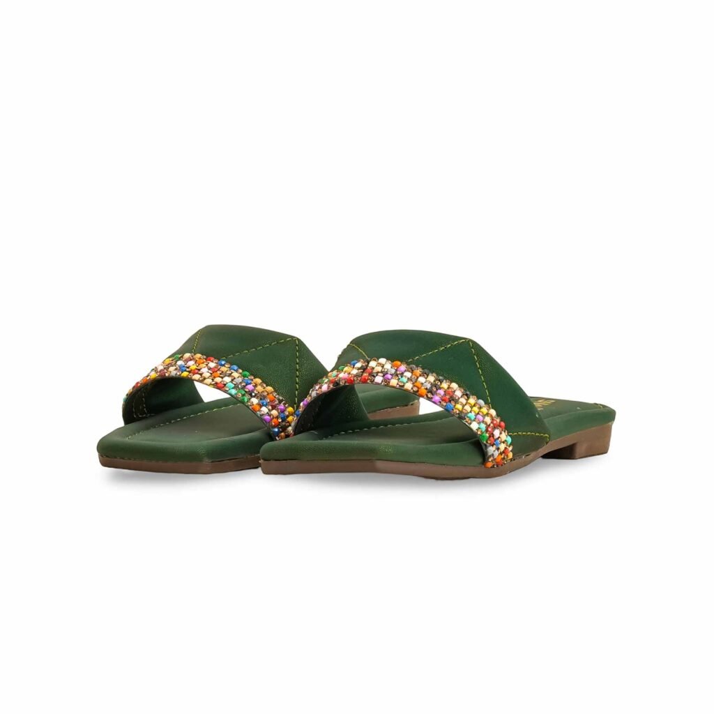 Girls Green Casual Slipper KD5552 - view 2
