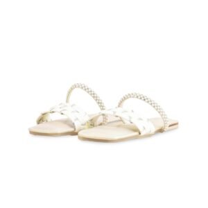 Girls Cream Formal Slipper KD5624 - view 2
