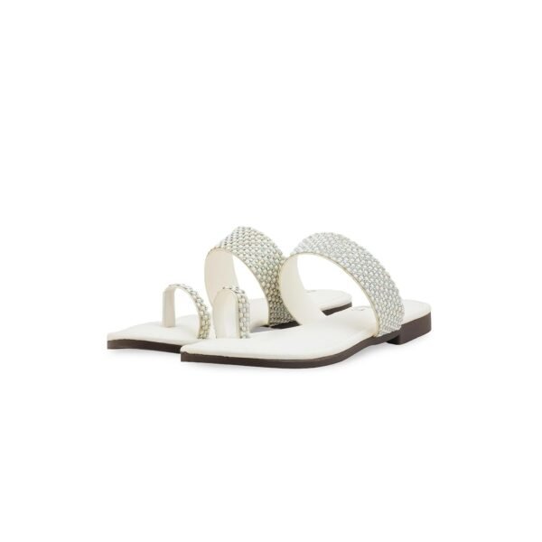Girls White Casual Slipper KD5934 - view 2