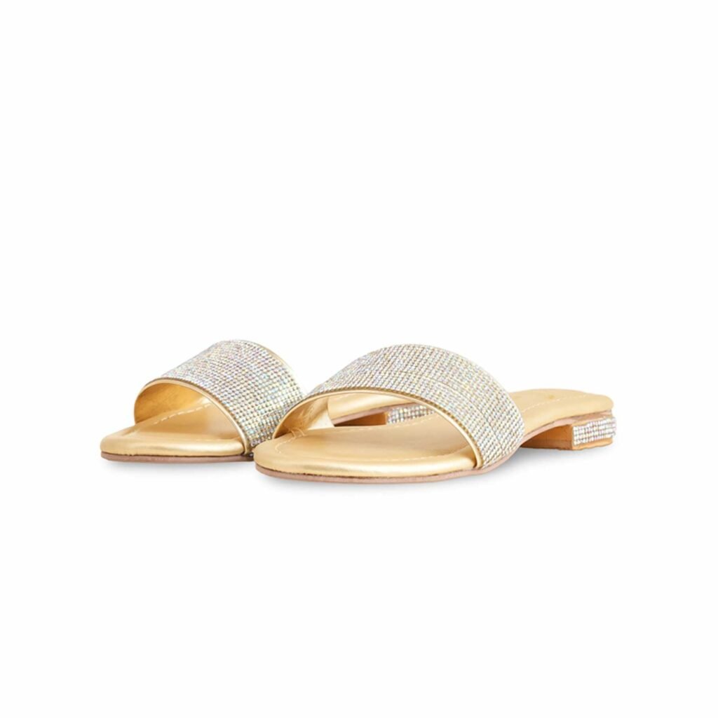 Girls Golden Fancy Slipper KD5543 - view 2
