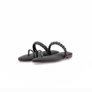 Girls Black Fancy Slipper KD5920 - view 2