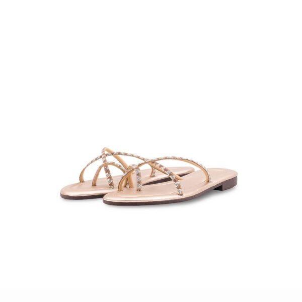 Girls Golden Fancy Slipper KD5912 - view 2