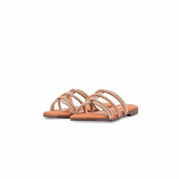 Girls Golden Fancy Slipper KD5956 - view 2