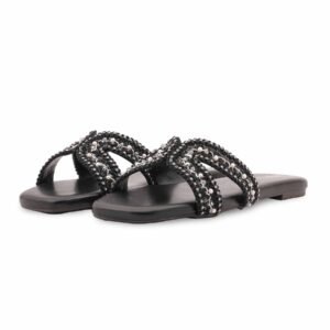 Black Formal Slipper For Ladies FR8531 - view 2