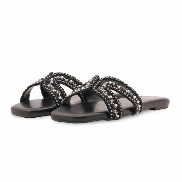 Black Formal Slipper For Ladies FR8531 - view 2