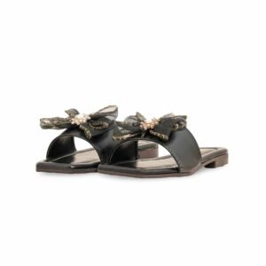 Girls Black Casual Slipper KD5557 - view 2