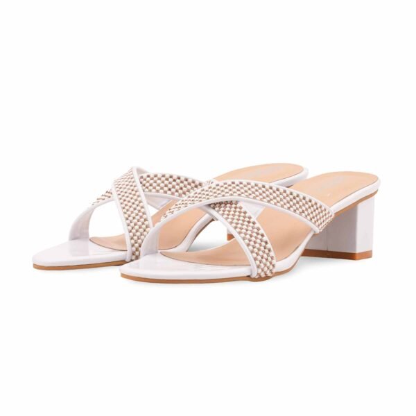 White Formal Slipper For Ladies FR8523 - view 2