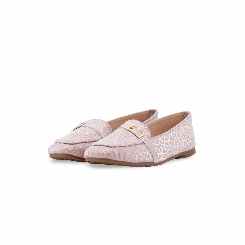 Girls Peach Fancy Moccasin KD2538 - view 2
