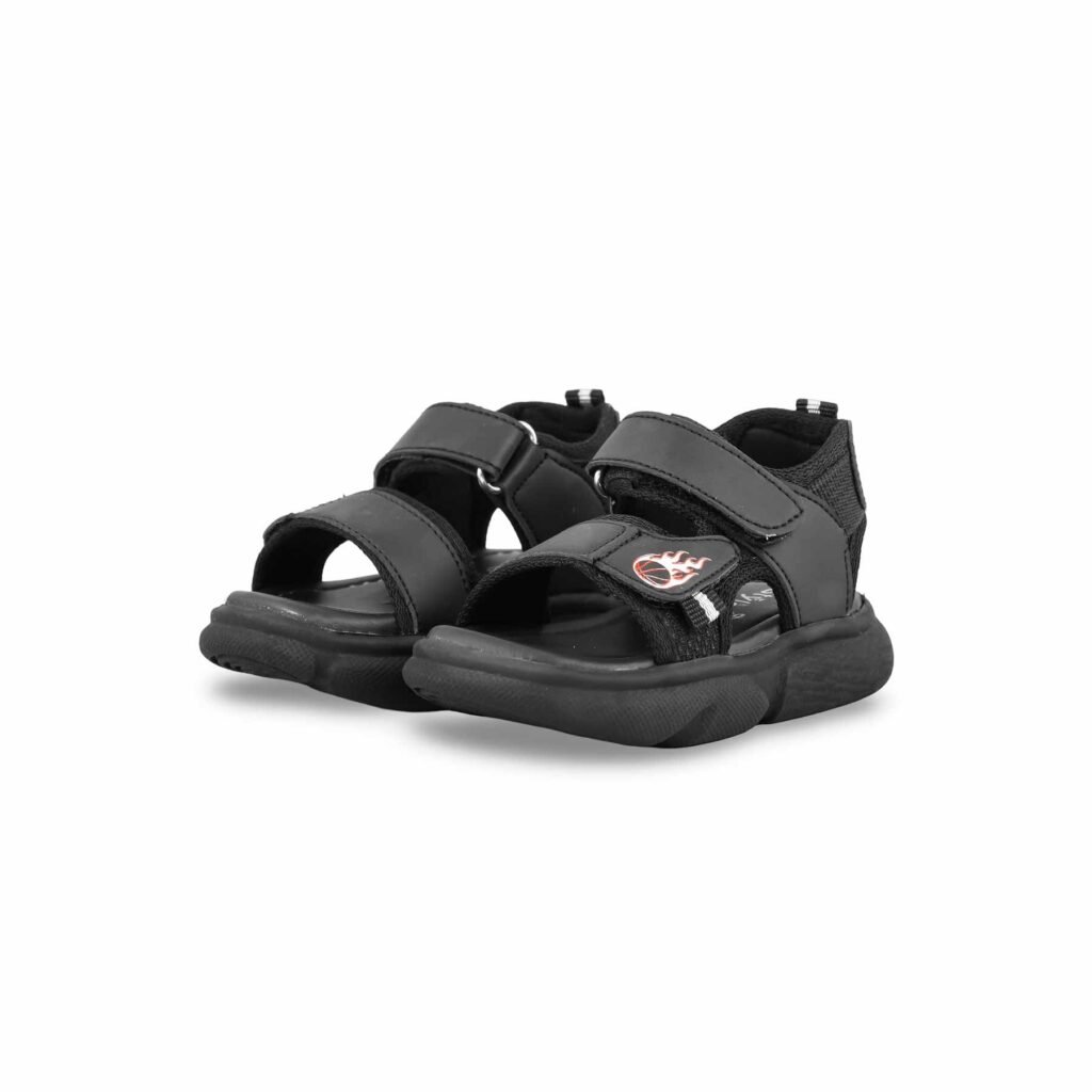 Boys Black Casual Sandal KD4769 - view 2