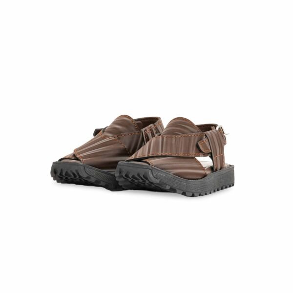 Boys Brown Peshawari Chappal KD9994 - view 2