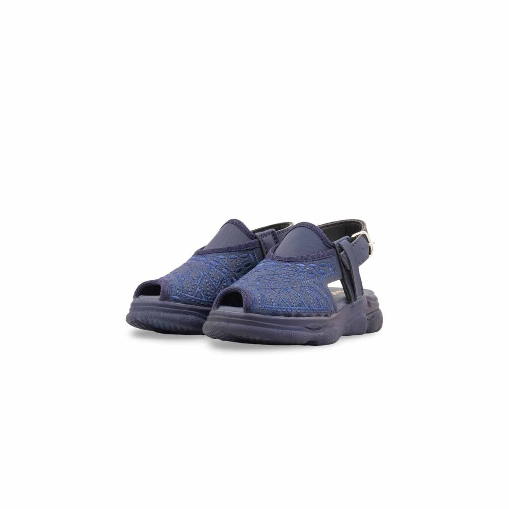 Boys Navy Peshawari Chappal KD4975 - view 2
