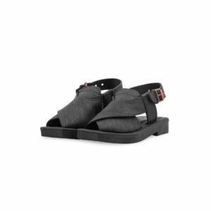 Boys Black Peshawari Chappal KD2680 - view 2