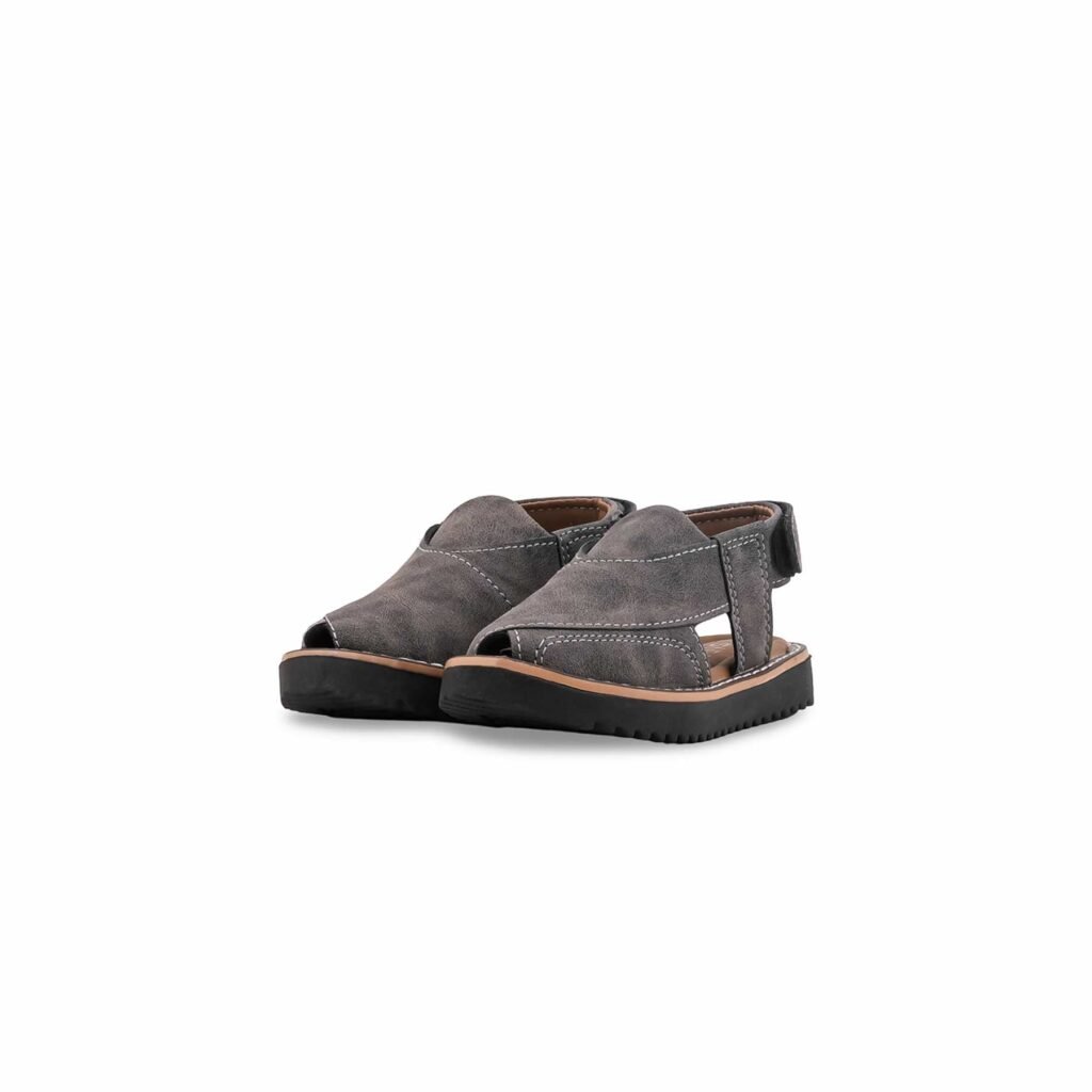 Boys Grey Peshawari Chappal KD2734 - view 2