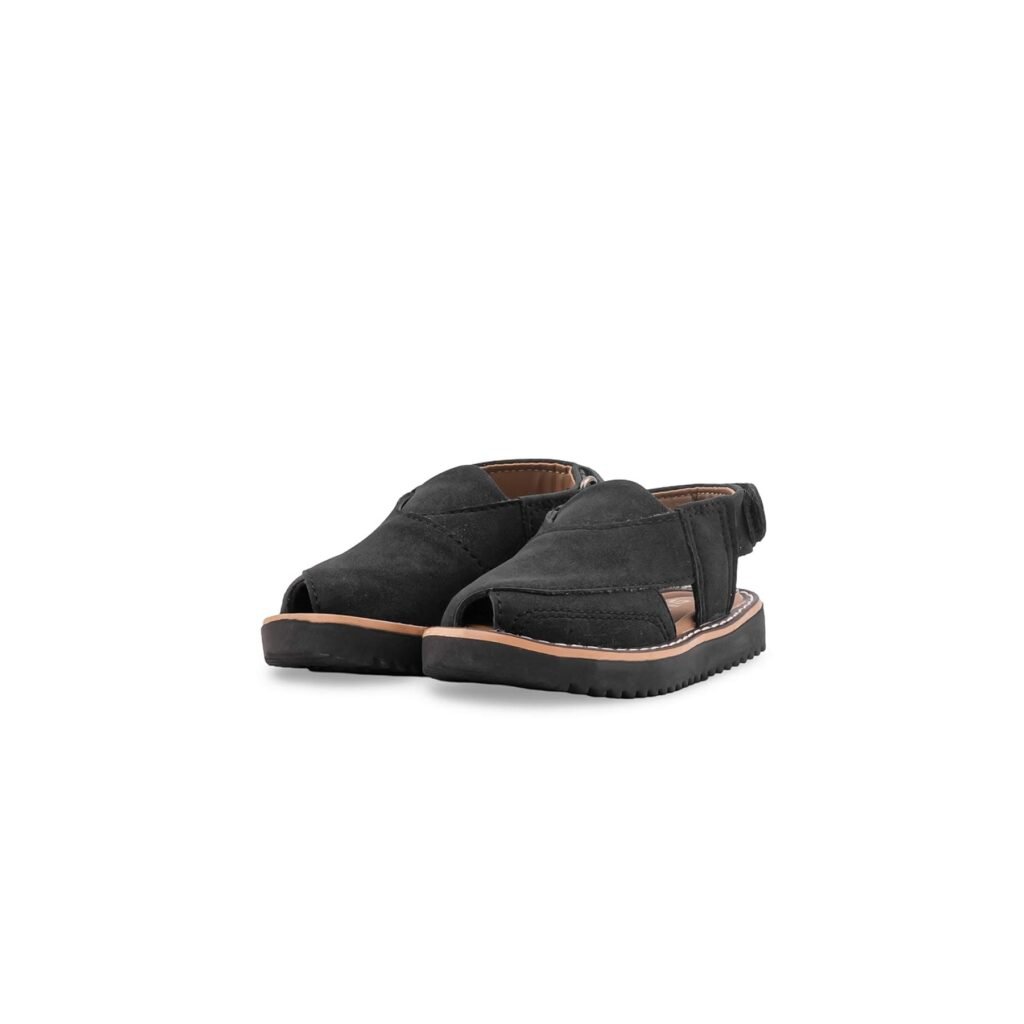 Boys Black Peshawari Chappal KD2733 - view 2