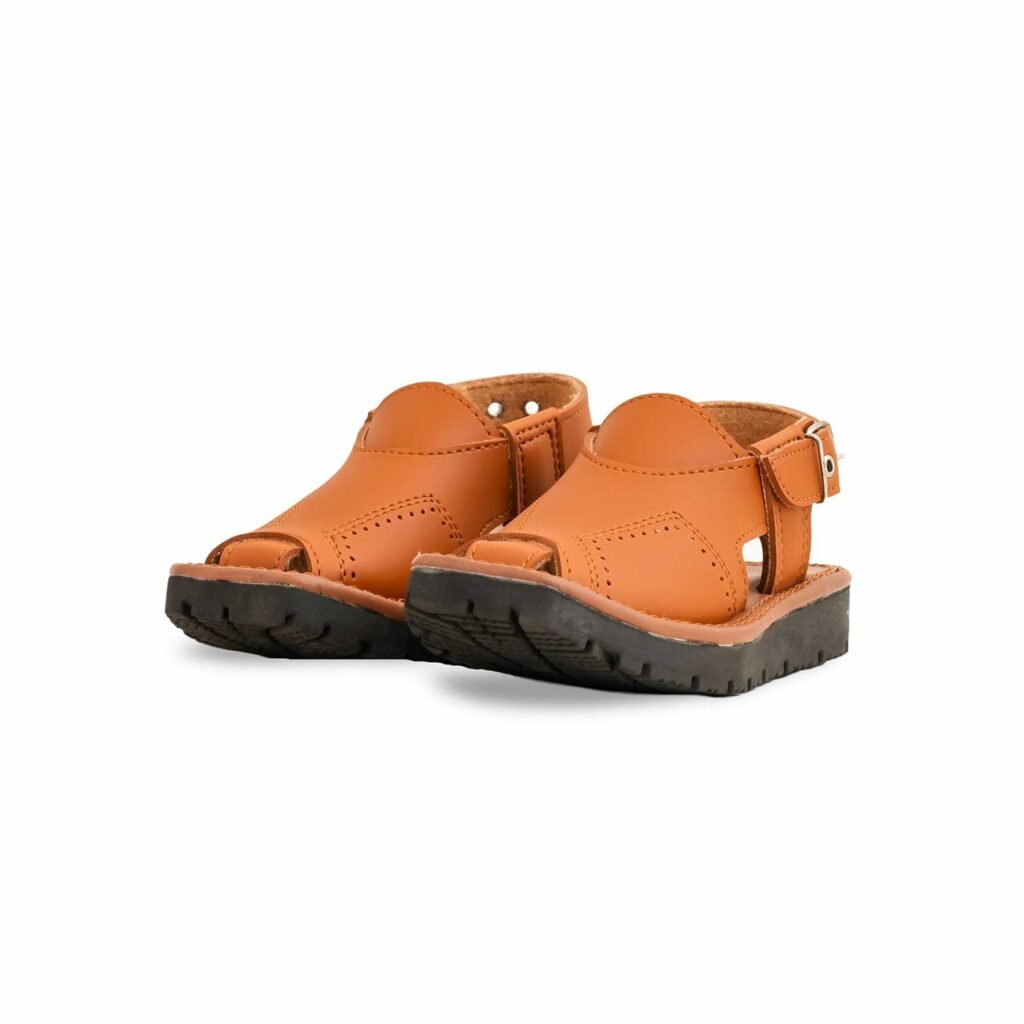 Boys Mustard Peshawari Chappal KD9946 - view 2
