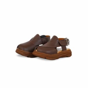 Boys Brown Peshawari Chappal KD4736 - view 2
