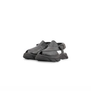 Boys Black Peshawari Chappal KD4958 - view 2