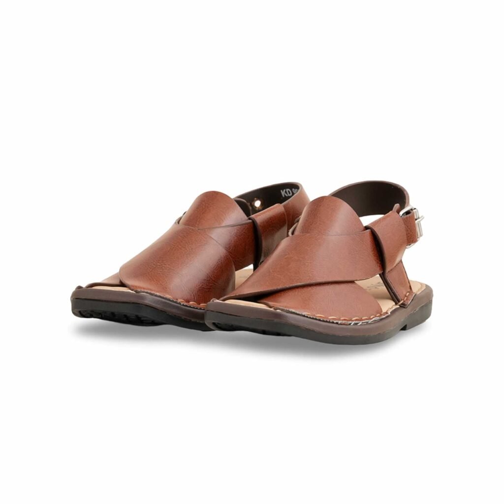 Boys Brown Peshawari Chappal KD9981 - view 2