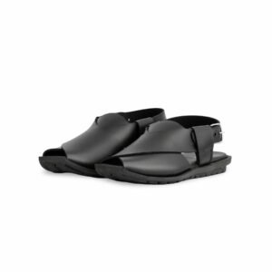 Boys Black Peshawari Chappal KD9955 - view 2