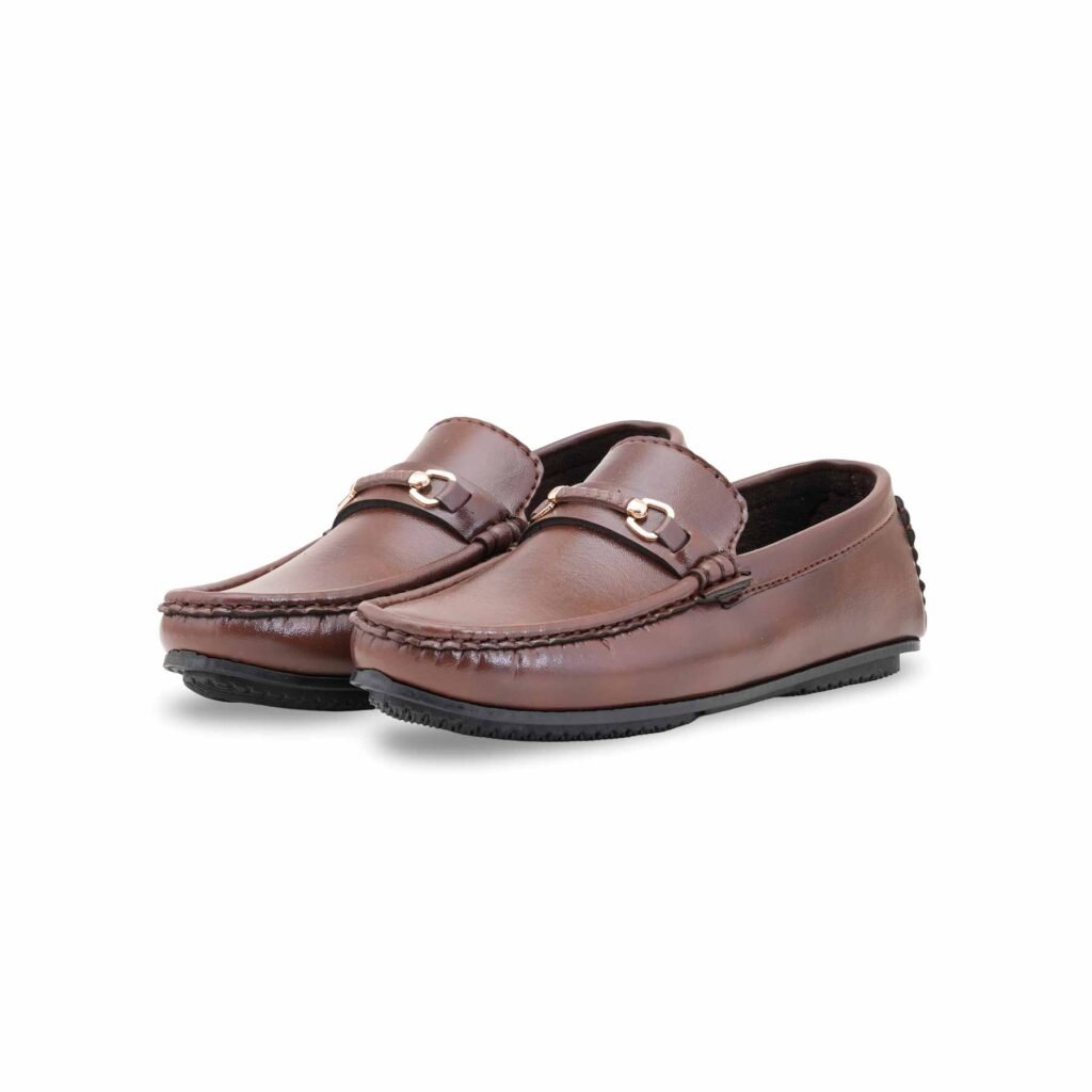 Boys Brown Formal Moccasin KD2508 - view 2