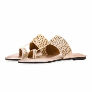 Golden Ethnic Chappal EC0176 - view 2