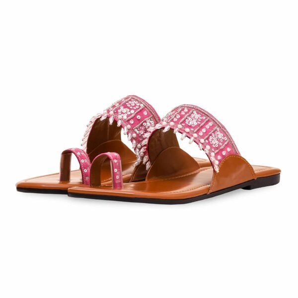 Pink Fancy Chappal EC0208 - view 2