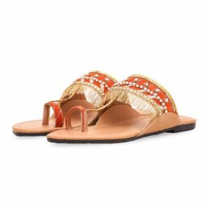 Orange Fancy Women Chappal EC0206 - view 2