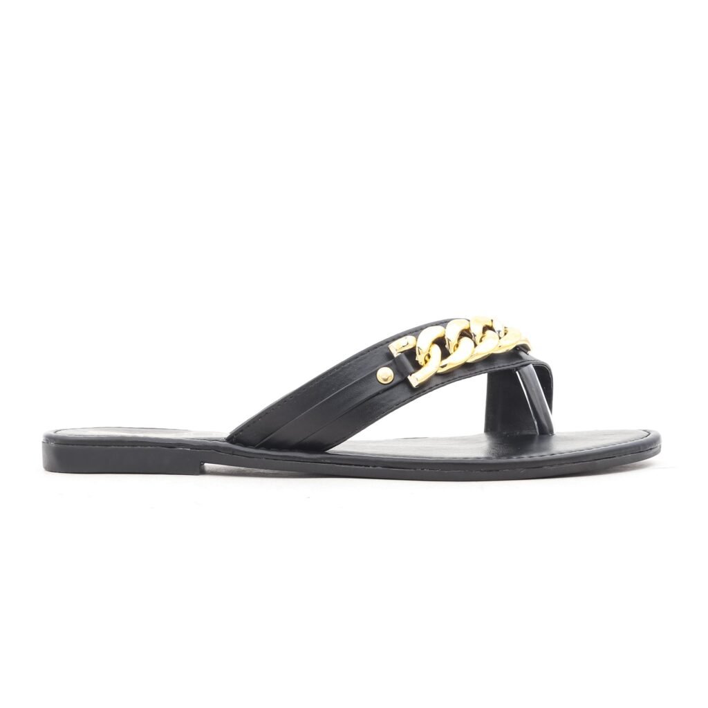 Black Casual Chappal CL1413 - view 2