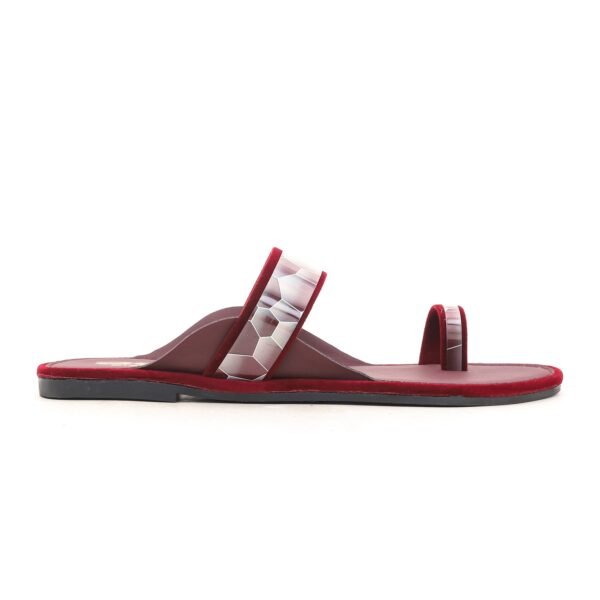 Maroon Casual Chappal CL1399 - view 2