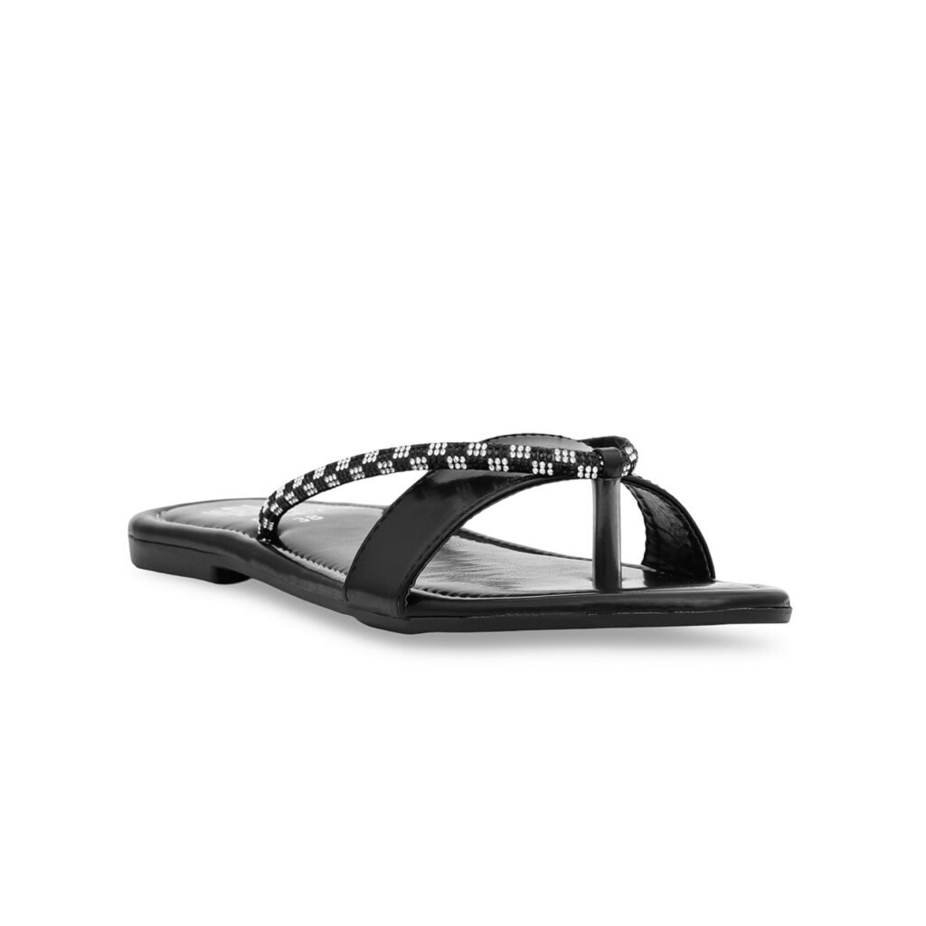 Black Casual Chappal CL1812 - view 2