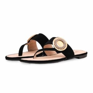 Black Casual Chappal CL1864 - view 2
