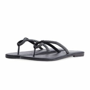 Black Casual Chappal CL1886 - view 2