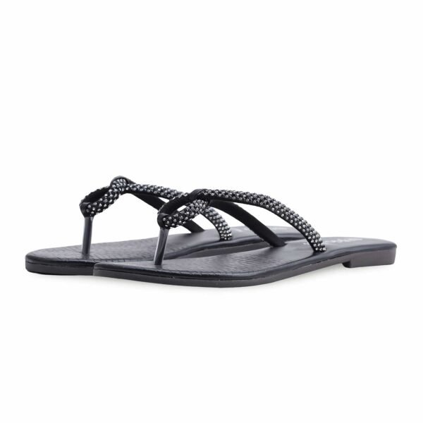 Black Casual Chappal CL1886 - view 2