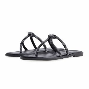 Black Casual Chappal CL1938 - view 2