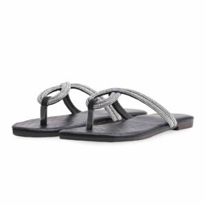 Black Casual Chappal CL1934 - view 2
