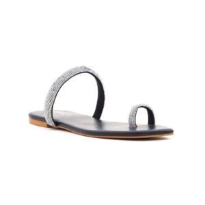 Black Fancy Chappal FN0580 - view 2