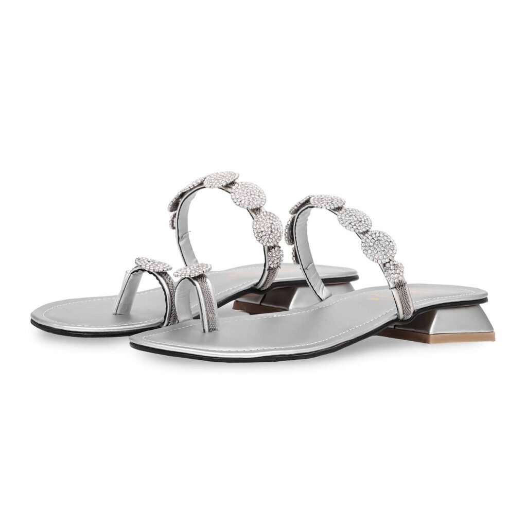 Silver Fancy Chappal FN0728 - view 2