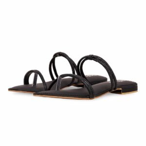 Black Fancy Chappal FN0734 - view 2
