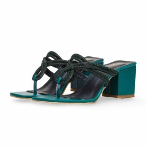 Green Fancy Chappal FN0732 - view 2