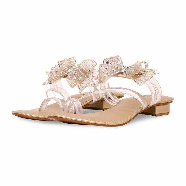 Golden Women Fancy Chappal FN0751 - view 2