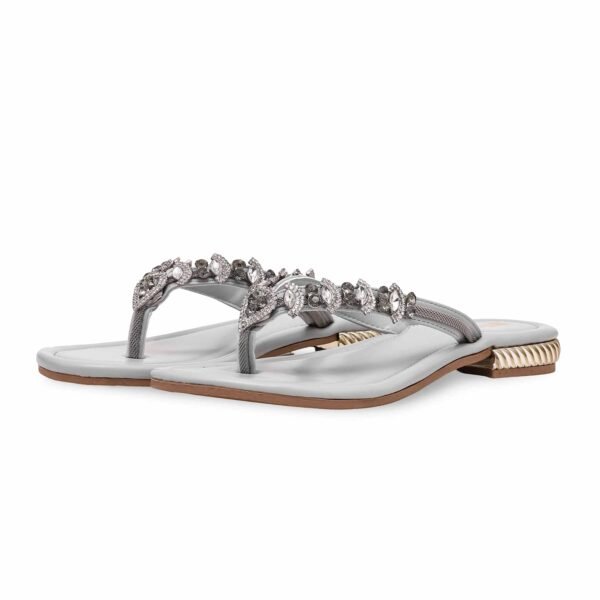 Grey Fancy Women Chappal FN0777 - view 2