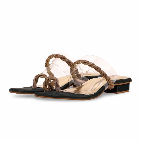 Green Fancy Chappal for Women FN0760 - view 2