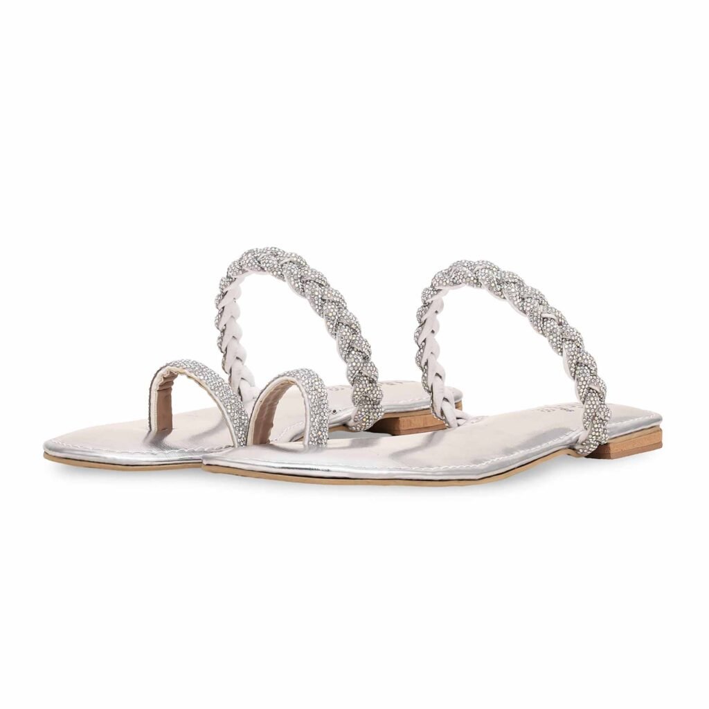 Silver Fancy Chappal FN0766 - view 2
