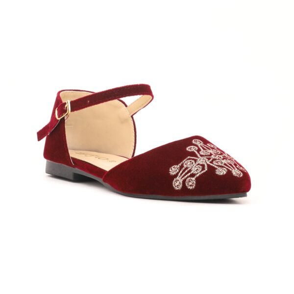 Women Maroon Pumps WN0809 - view 2