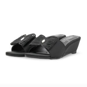 Black Formal Slipper For Women FR8502 - view 2