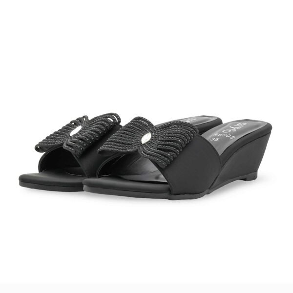 Black Formal Slipper For Women FR8502 - view 2