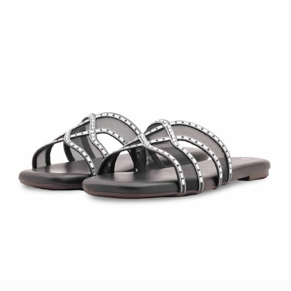 Black Formal Slipper For Ladies FR8458 - view 2